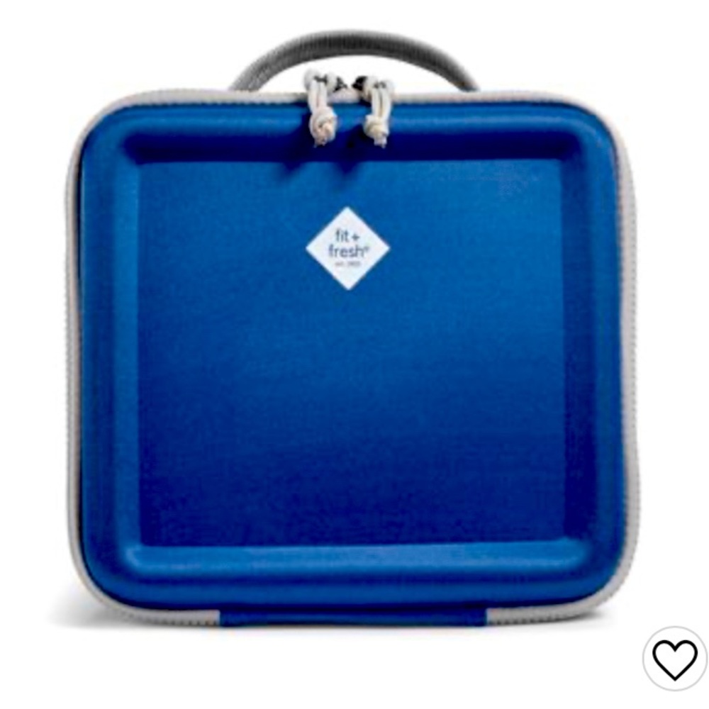 “Trekker”Fit & Fresh Crush Resistant Molded EVA cased Lunch Bag, Blue Lunchbox